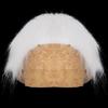 White-haired, white-browed old lady latex mask