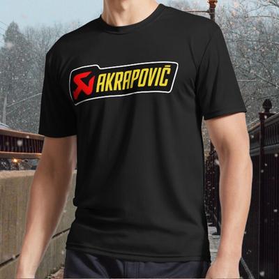 Новая мужская футболка Akrapovic с индивидуальным логотипом Classic Active, забавная, размеры от S до 5XL