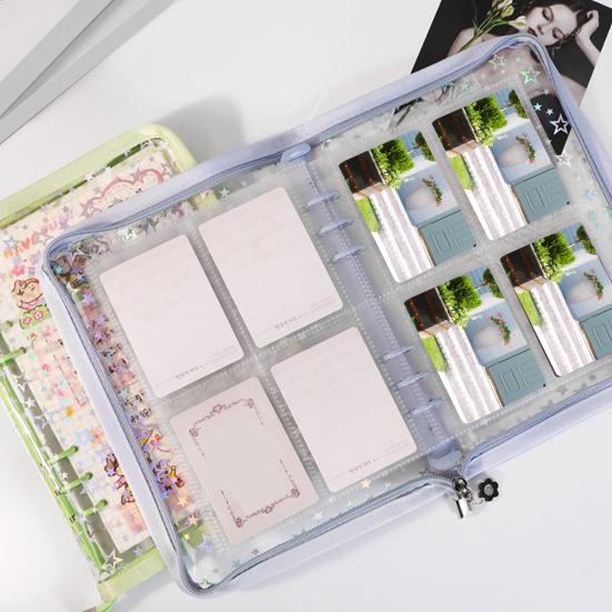 Органайзер для наклеек, папка-регистратор, А5, книжная оболочка с отрывными листами, блестящая обложка, регулируемый дизайн, многоразовая книга-наклейка, держатель для альбома, дисплей для хранения книг