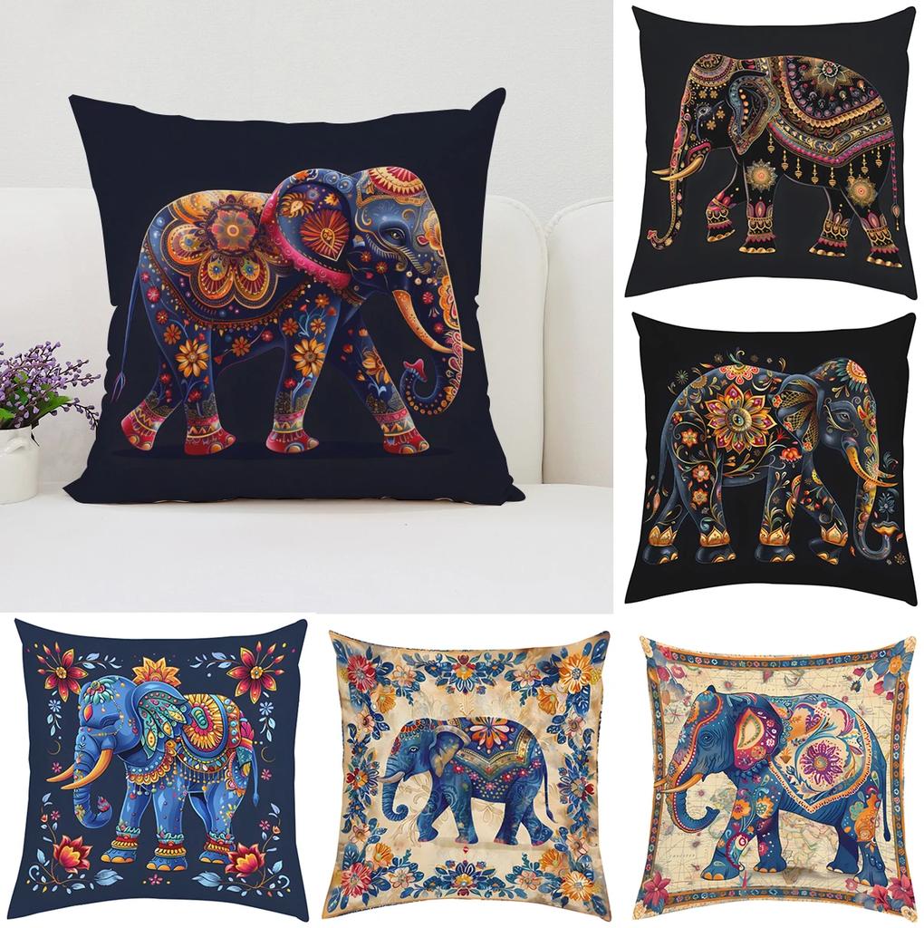 Слоны Скандинавский Стиль Домашнее Украшение Наволочки 45x45 Чехлы для Подушек для Подушки Декоративная Наволочка 40x40 Наволочки для Подушек