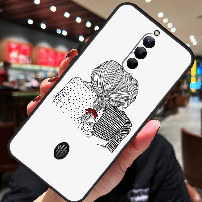 Best Friends BFF Matching Case For ZTE Nubia Red Magic 10 Air 7 6S 7S Pro Red Magic 11 10 9 8 8S 9S 10S Pro Plus Cover