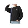 Puma Solid Color Casual Crew Neck Loose Long Sleeve Sweatshirt Women Sweatshirt Black 682159-01