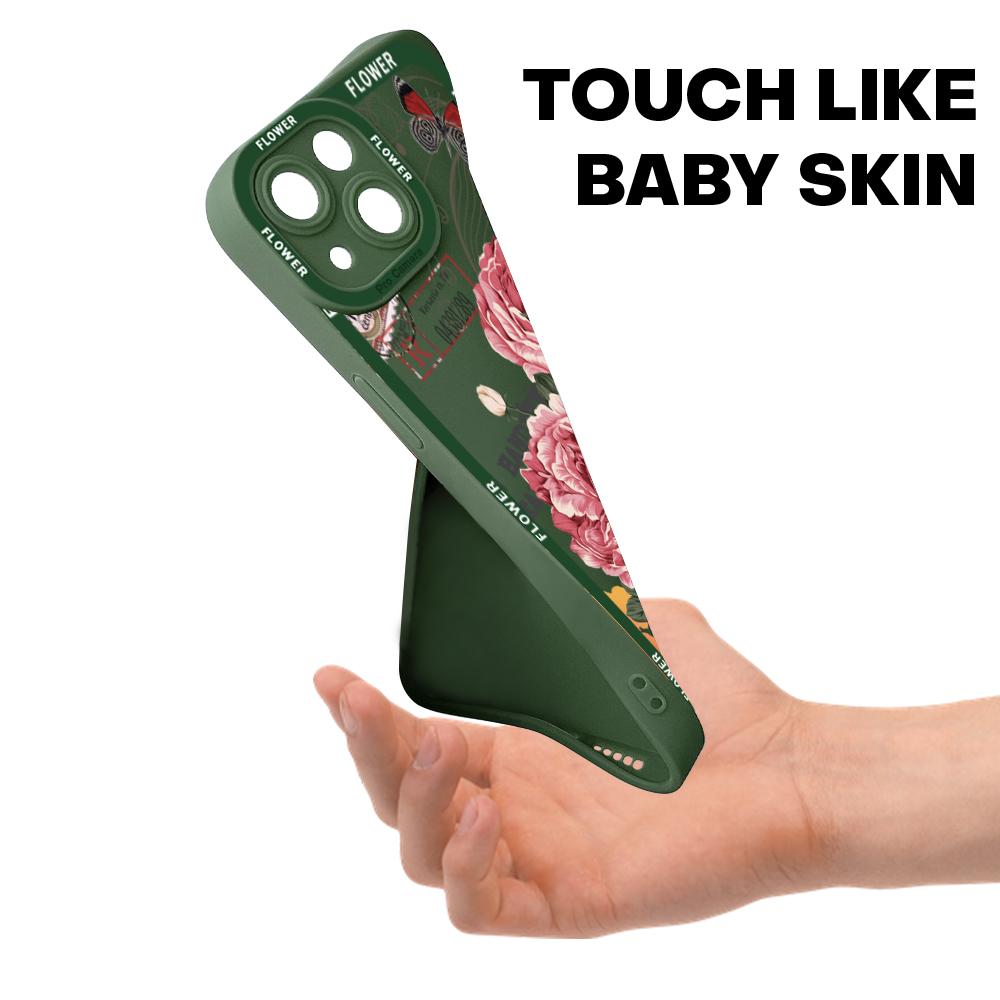 Мягкая резина с рисунком и полным покрытием, дизайн защиты камеры, противоударный чехол для телефона для iPhone, Samsung, Huawei, Honor, Xiaomi, Redmi, OPPO, Realme Vivo