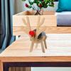 Wine Stand Animal Shape Decorative Wooden Durable Dog Little Pig Statue for Bar