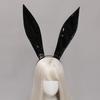 Sexy Bunny Maids Ears Headband Cosplay Leather Rabbit Ear Hairband DJ Night Club Bar Headwear Party Hair Hoop High Quality