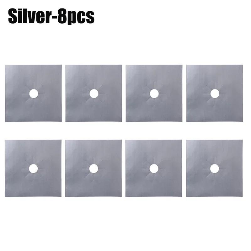 12 шт. Защитные чехлы для газовых плит, многоразовые кухонные чехлы для горелок, коврики, чистящие салфетки, подкладки, верхние защитные чехлы для газовых плит