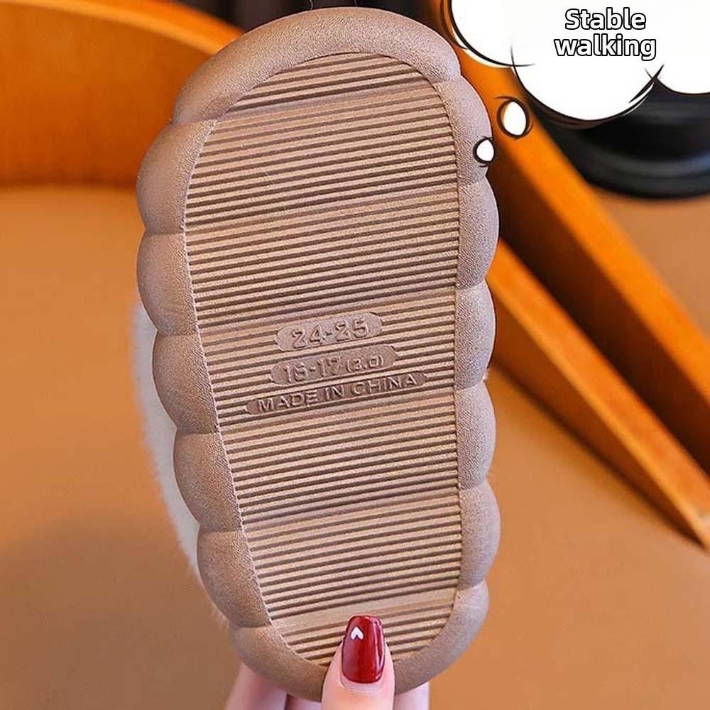 Waterproof Upper Cute Antler Slides Anti Slip Cartoon Plush Mules Holiday Gift