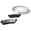 MAXIMASELECT Комплект передних тормозных деталей для Yamaha Serow 225 4JG Tricker XG250 Замена тормоза Совместимо с (Тормозные колодки/Тормозной диск) DG08J, DG10J,