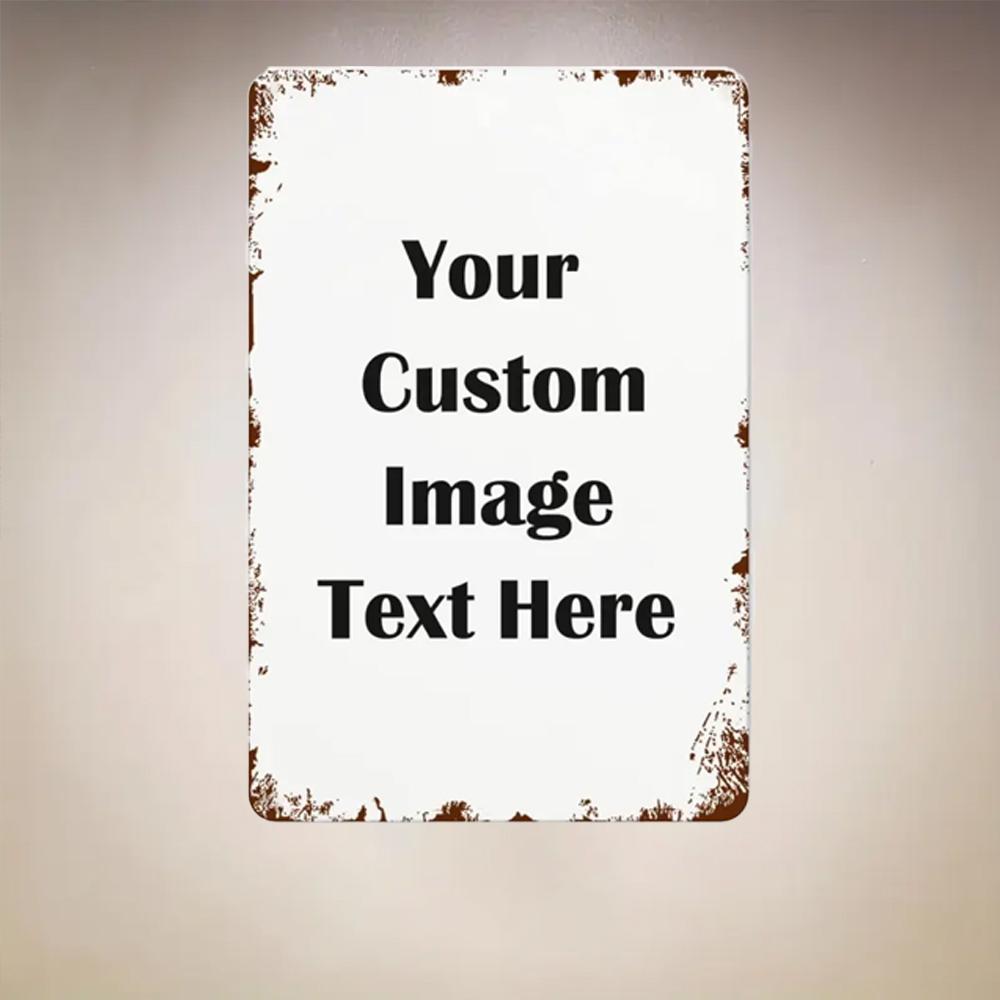 One customizable wooden signboard - a personalized image text signboard for commemorative wall art