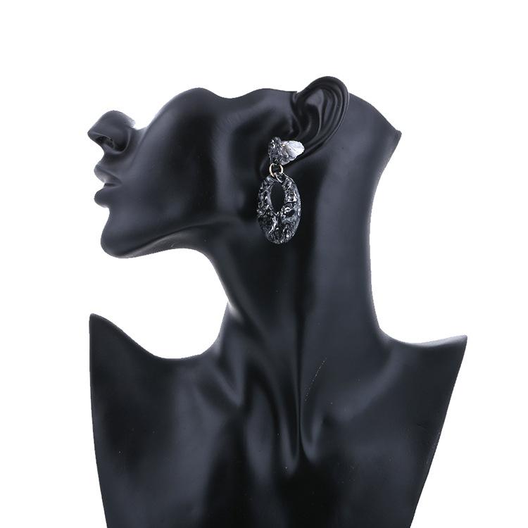 Серьги JMXD-Acetate Женские серьги Круглые серьги, Серьги-гвоздики Популярные преувеличенные украшения