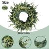 Венок из цветов эвкалипта 19,69 дюймов, подвесное декоративное весеннее украшение для внутреннего окна