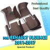 Car Floor Mats For Renault Fluence 2011 2012 2013 2014 2015 2016 2017 Auto Foot Pads Automobile Carpet Cover Accessories