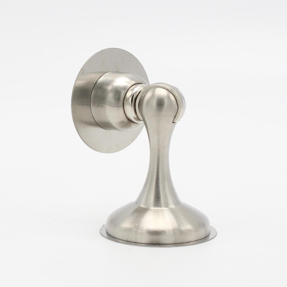 No Punching Stainless Steel Door Stops High Grade Strong Magnetic Door Stopper with 3M Adhesive