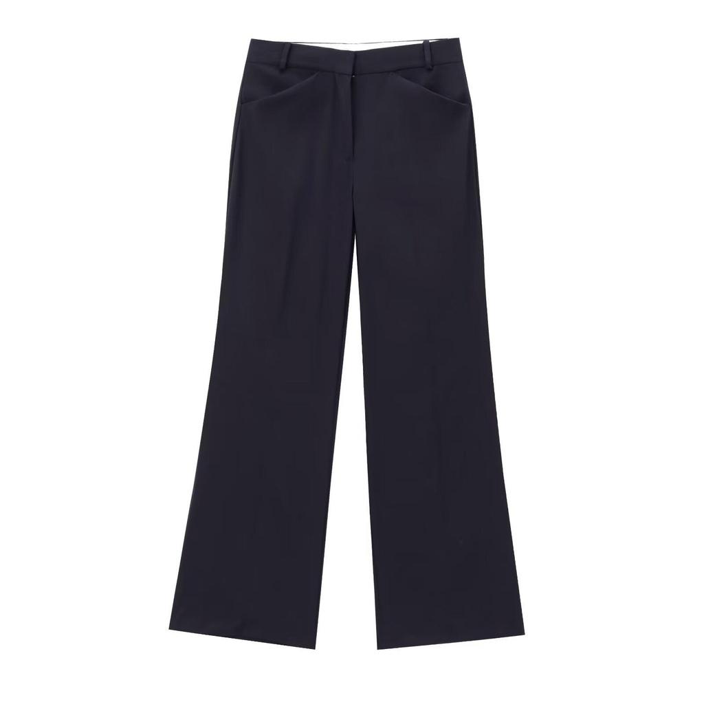 Женский французский двубортный пиджак и брюки прямого кроя, комплект Весна-Осень 2025