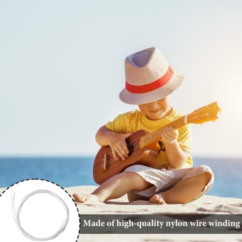 Ukulele String Set | Set of 4 Tenor and Soprano Ukulele Strings, Nylon Ukulele Strings for Beginners, Easy On the Fingers, Sweet Tone for Standard Uku