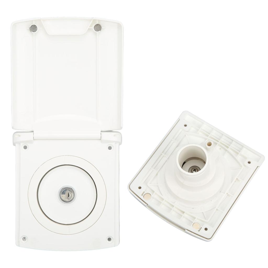 Gravity Fresh Water Inlet Filler with 2 Keys Lockable IP44 Fill Hatch Inlet Filter for RV Boat Campe