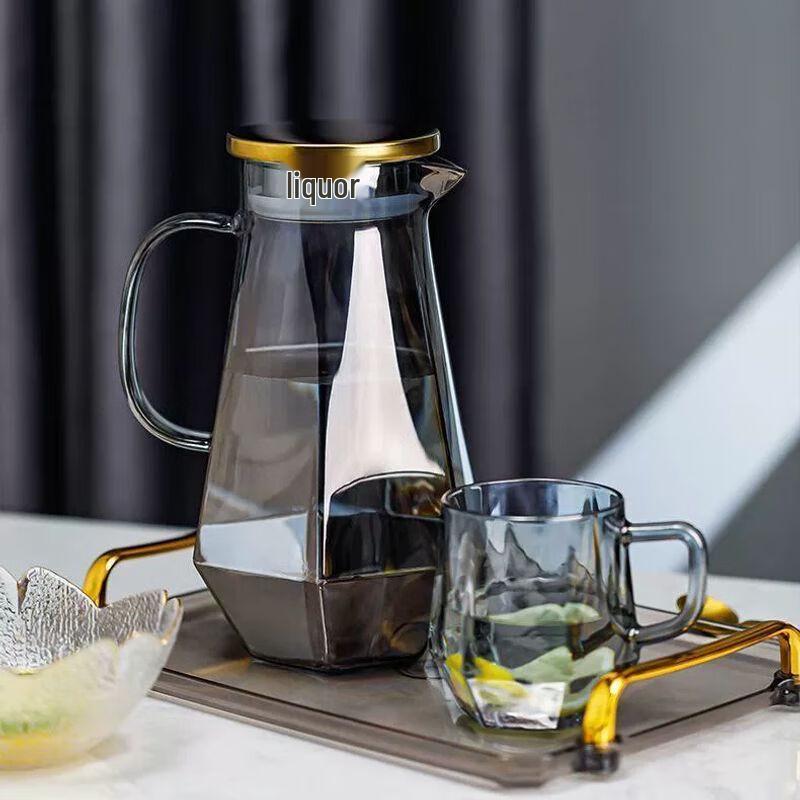 Набор стеклянных графинов для воды с бриллиантовым дизайном