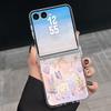 Современный чехол с принтом сердечек для Samsung Galaxy Z Flip 8 7 FE 6 5 Z Flip8 Flip7 Flip6 Магнитный Прозрачный Жесткий ПК Складной Чехол для Телефона