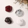 10PCS 3D Leather Rose Flower Patches DIY Crafts Jewelry Making Material Cloth Applique  Sewing