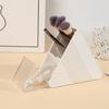 Plastic Slanted Pen Holder Multi Compartments Clear Slots Durable Desk Organizer for Home Office School Student Stationery Storage