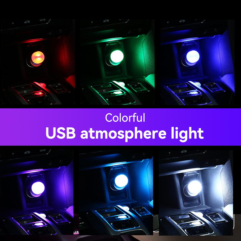 Автомобильный USB-интерьер Ambient Touch Atmosphere Light LED Lights Auto Reading Lamp Decorations Decorative