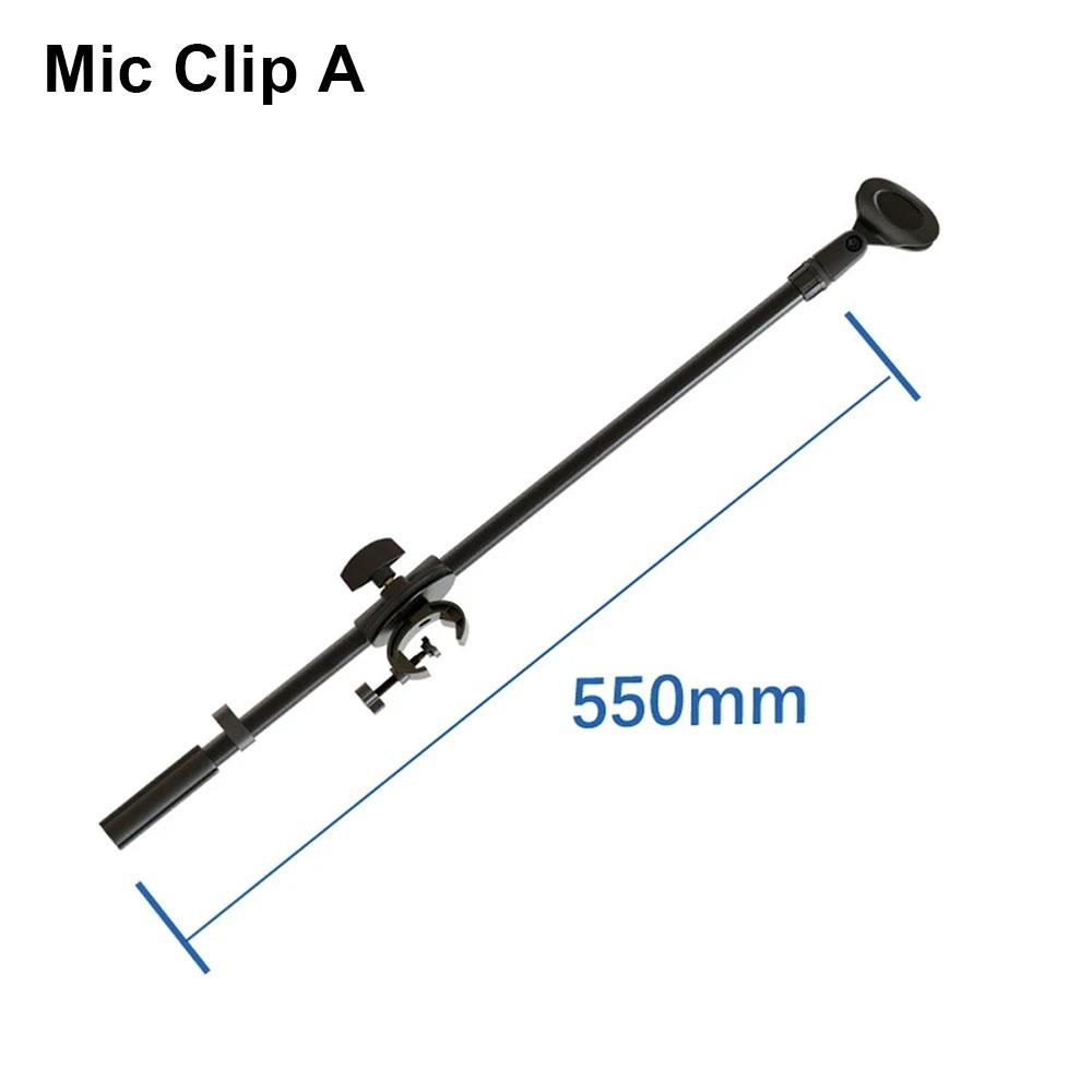 1Pcs Durable 55cm Rotating Microphone Stand Designed 3/8 Thread Cross Bar Mic Clip Adjustable Crossbar Arms Phone Holder