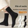 Женские осенне-зимние носки-гольфы из чистого хлопка с антибактериальным дезодорирующим эффектом, не скатывающиеся, бесшовные.