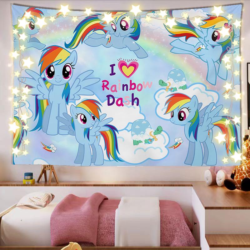 Гобелен My Little Pony - Милый Декор для Комнаты Девочки, Общежития, Настенное Украшение, Фон.