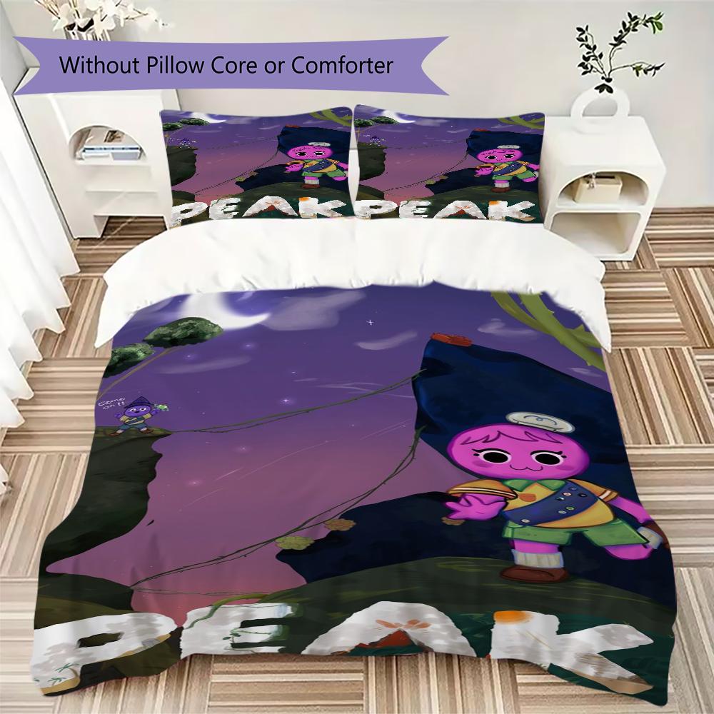 Peak Pattern Bedding,Quilt Set Quilt Cover Pillowcase Home Birthday Gift(1 * duvet cover + 2 * pillowcase, without core)_lx