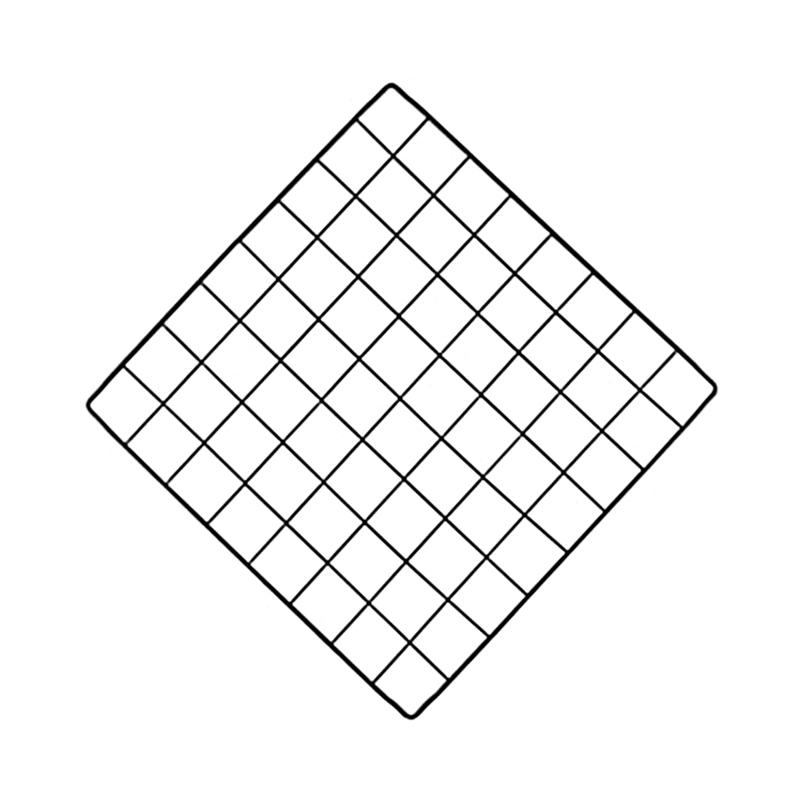 Многофункциональная черная сетчатая полка для хранения 35X35 см из проволочной сетки