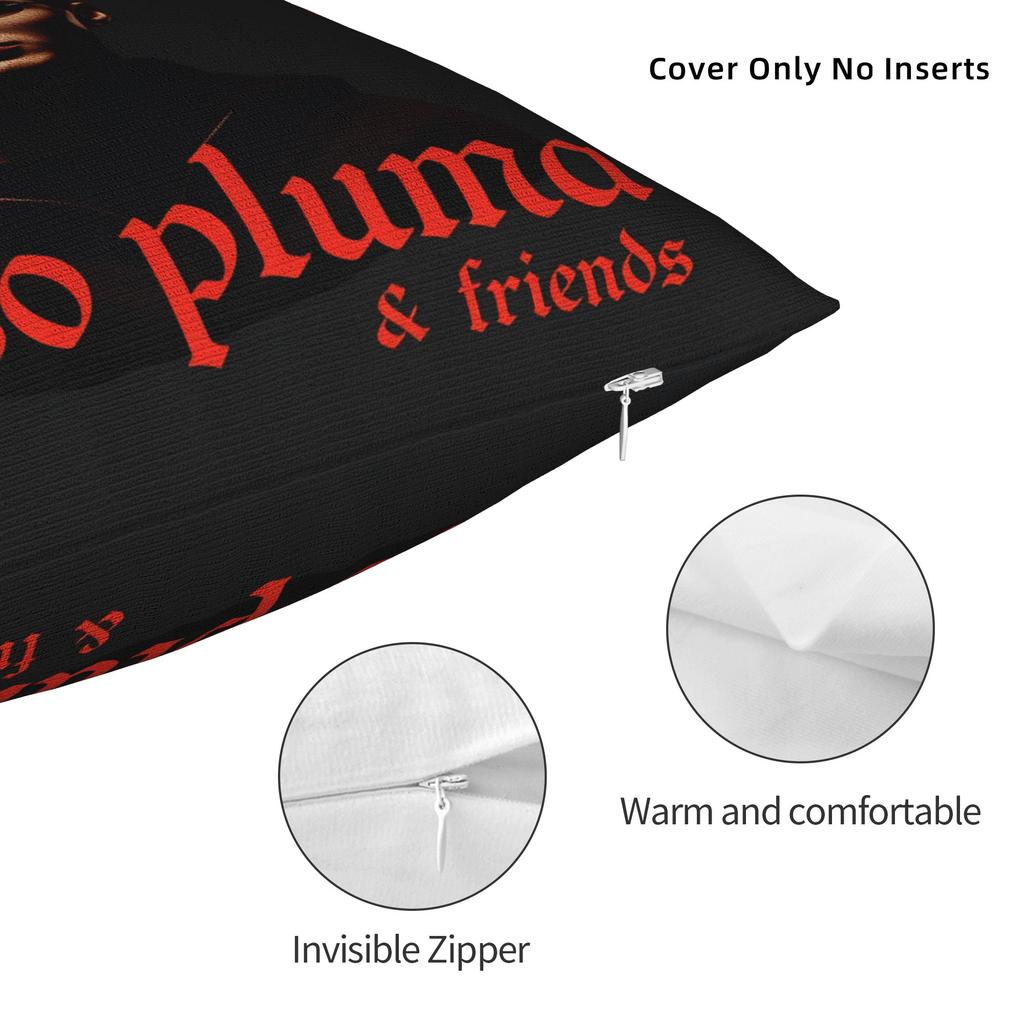 Pillow Case New Peso Pluma Dinastía Tour Comfy Pillow Cover For Sofa Couch Bed Living Room Novelty Pillowcases