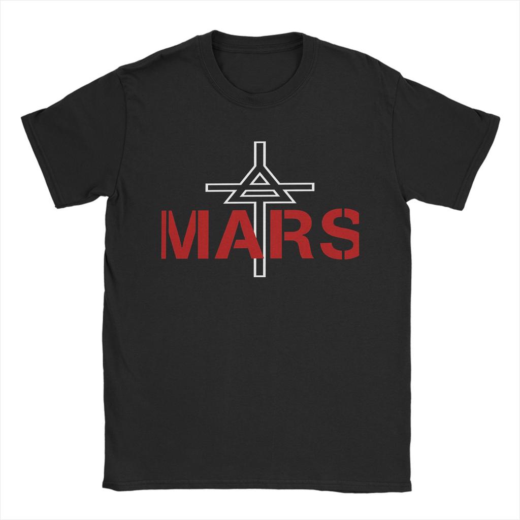 Retro THIRTY SECONDS TO MARS Rock Music Band TShirt For Unisex Unisex Round Neck Short Sleeve Tops Cotton Summer Clothing