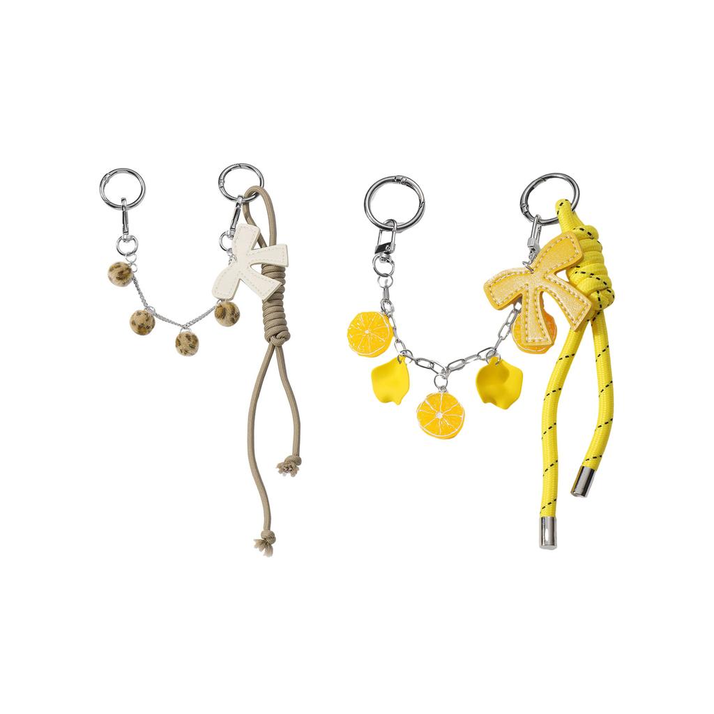 Стильный брелок для сумки в виде бантика из искусственной кожи для женщин с помпонами, кисточками и цепочкой для сумки через плечо для украшения