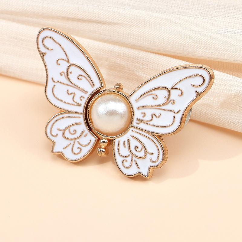 Women's Adjustable Butterfly Brooch Waist Clip Collar Pin Slimming Effect for Party Office and Street Style