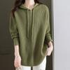 Sweater for Women Autumn Winter Thickened Pullover Warm Knitted Stretchy Long Sleeve Hooded Oversize Jumper Tops