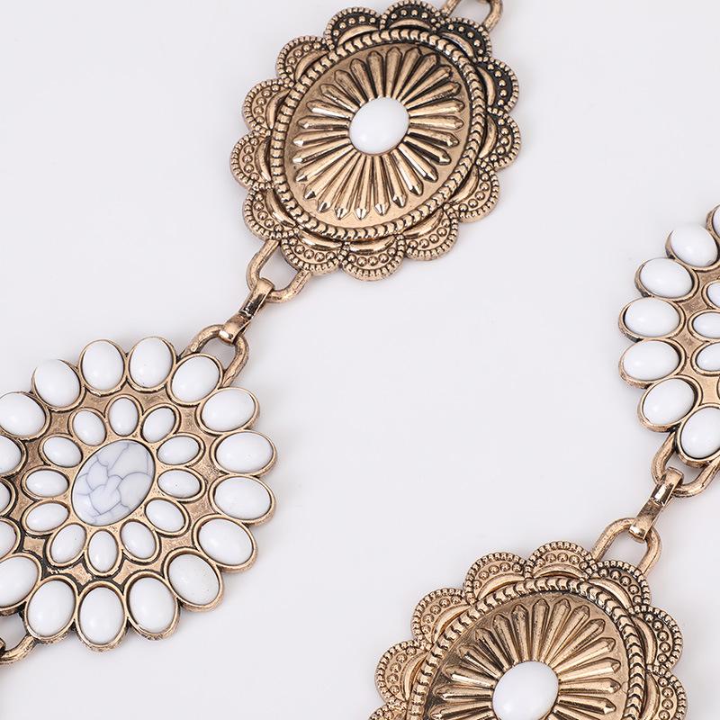 High-end Women's Waist Chain Inlaid with Fashionable Heavy Industry Metal Waist Chain