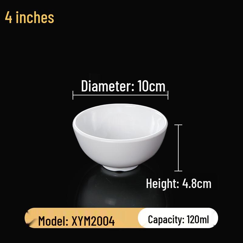 Набор квадратных меламиновых мисок: Идеально для хот-пота, соусов, риса, каши и супа - для коммерческого и ресторанного использования.