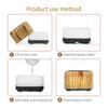 Ультразвуковой увлажнитель воздуха с эфирным маслом USB, имитирующий пламя вулкана, ароматерапия, расширяющая ароматизатор для дома, светлое древесное зерно