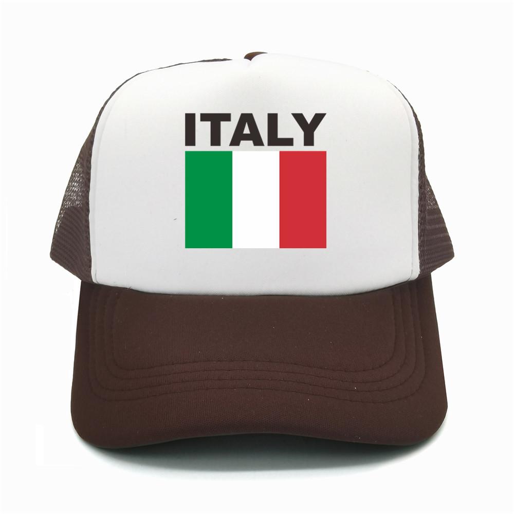 Italia Italy Italian Flag Trucker Cap Summer Unisex Cool Dad Hat Baseball Caps Unisex Outdoor Mesh Net Caps