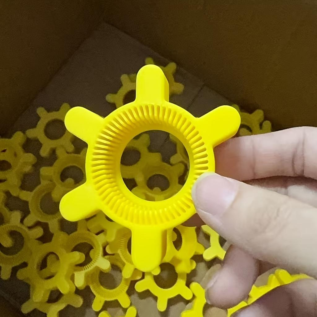 1pc Twist CapOpener for Bottles/Can-Yellow Plastic,Ergonomic Grip, Durable Gear for Drinks.Compact Sturdy Kitchen Tool,Xmas Gift