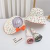 Bowknot Flower Bucket Cap Korean Style Children's Fisherman Hat Baby Shading Hat Spring/Summer
