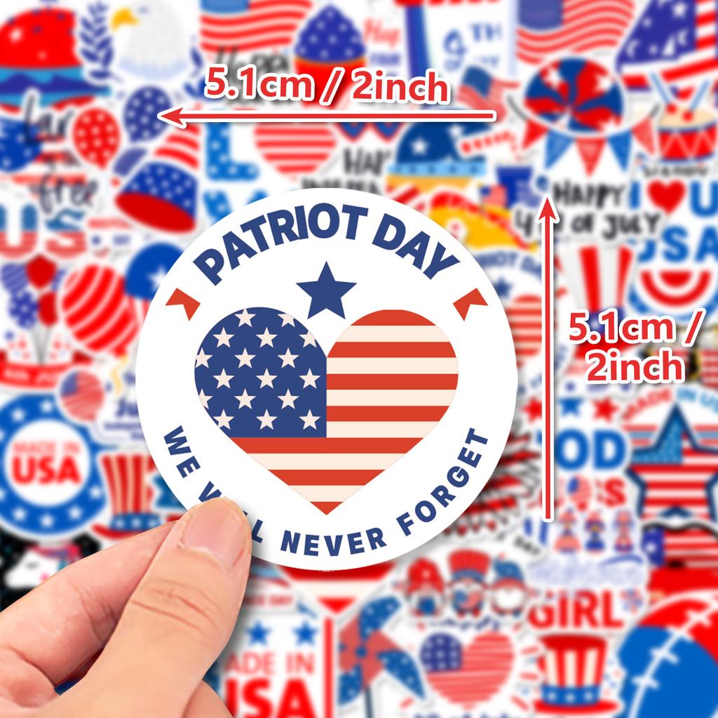 50 Американских наклеек Американская любовь Бабочка Флаг Наклейки