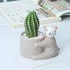 Cute Animal Flower Pot Ceramic Planter Home Decor Desktop Art Ornaments Bonsai Succulent Pot Plant Pot Garden Decoration