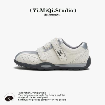 Обувь женская 2025 осень новая обувь на липучках повседневная обувь на плоской подошве легкая спортивная обувь универсальная на толстой подошве обувь Dexun