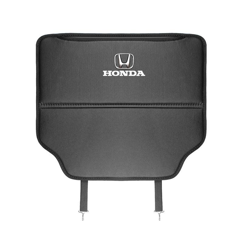 AAAKO1 Leather Car Seat Anti Kick Pad Protective Cover Auto Accessories For Honda Civic Fit Jazz Accord Pilot CRV Odyssey Passport City