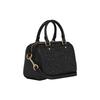 New COACH Rowan Iconic Smooth Calfskin Boston Bag, Handbag, Shoulder Bag, Crossbody Bag Mini Women's Black CC944-IMBLK