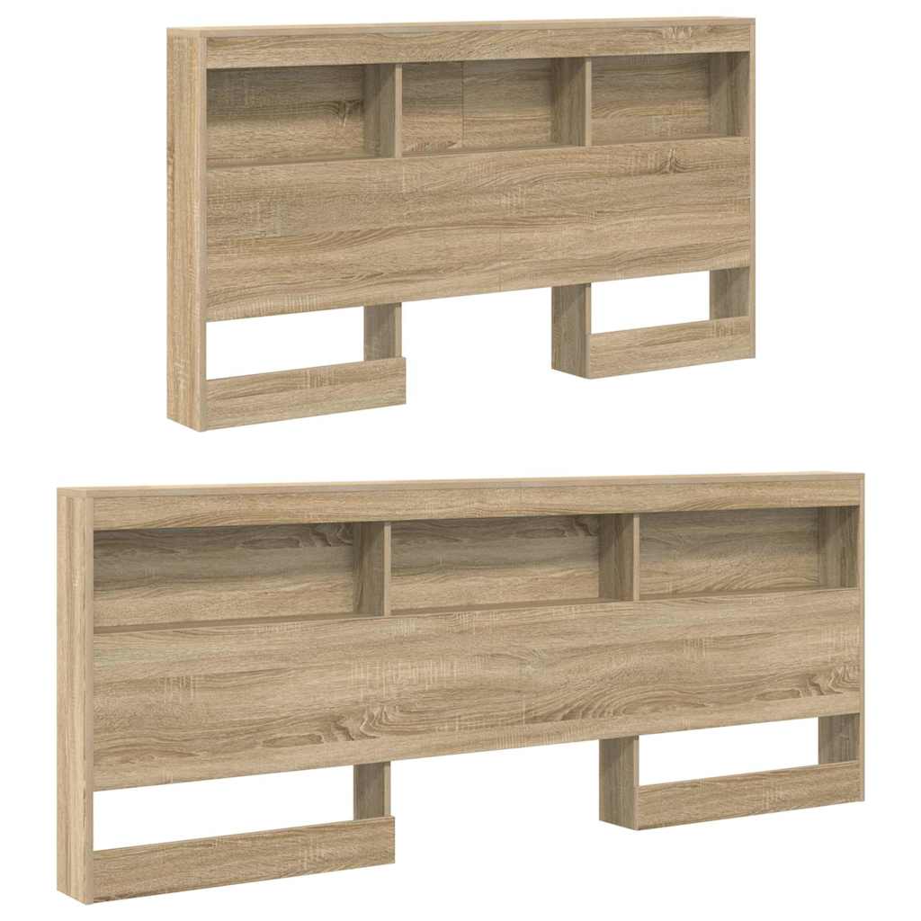 Storage Headboard Sonoma Oak 135 cm Particleboard