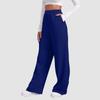 Women's Winter Sweatpants Solid Color Casual Pants Women's Fleece Sweatpants Wide Leg Straight Pants
