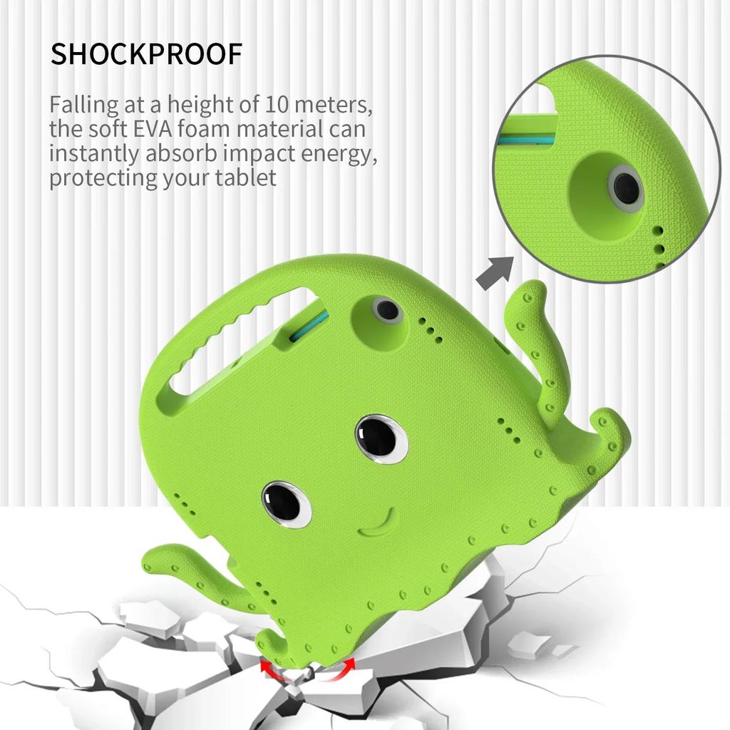 Octopuses EVA Kids Case for Samsung Galaxy Tab A9 8.7 SM X110 X115 A8 10.5 SM-X200 X205 A7 Lite 8.7" A7 10.4 Tablet Cover T290