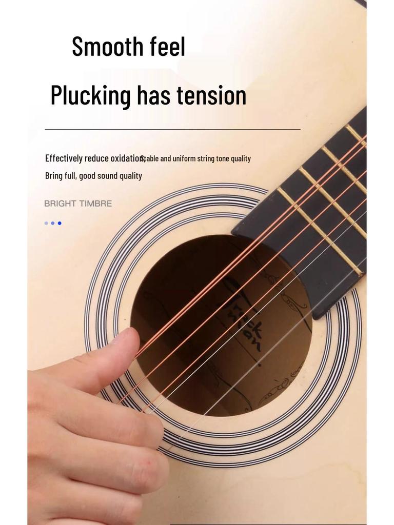 Комплект струн для акустической фолк-гитары Alice, покрытые фосфорной бронзой (6 строк)